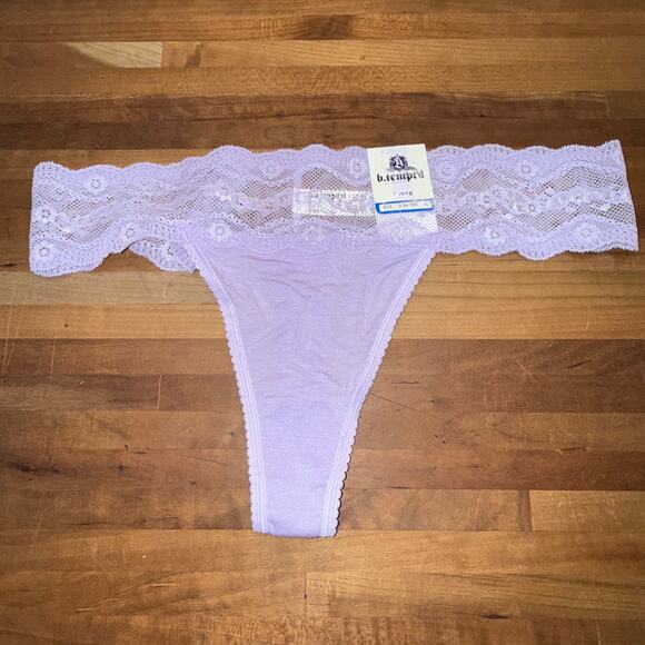 Assorted Thong pant set of 3 white/purple/tan  XL - Picture 2 of 16